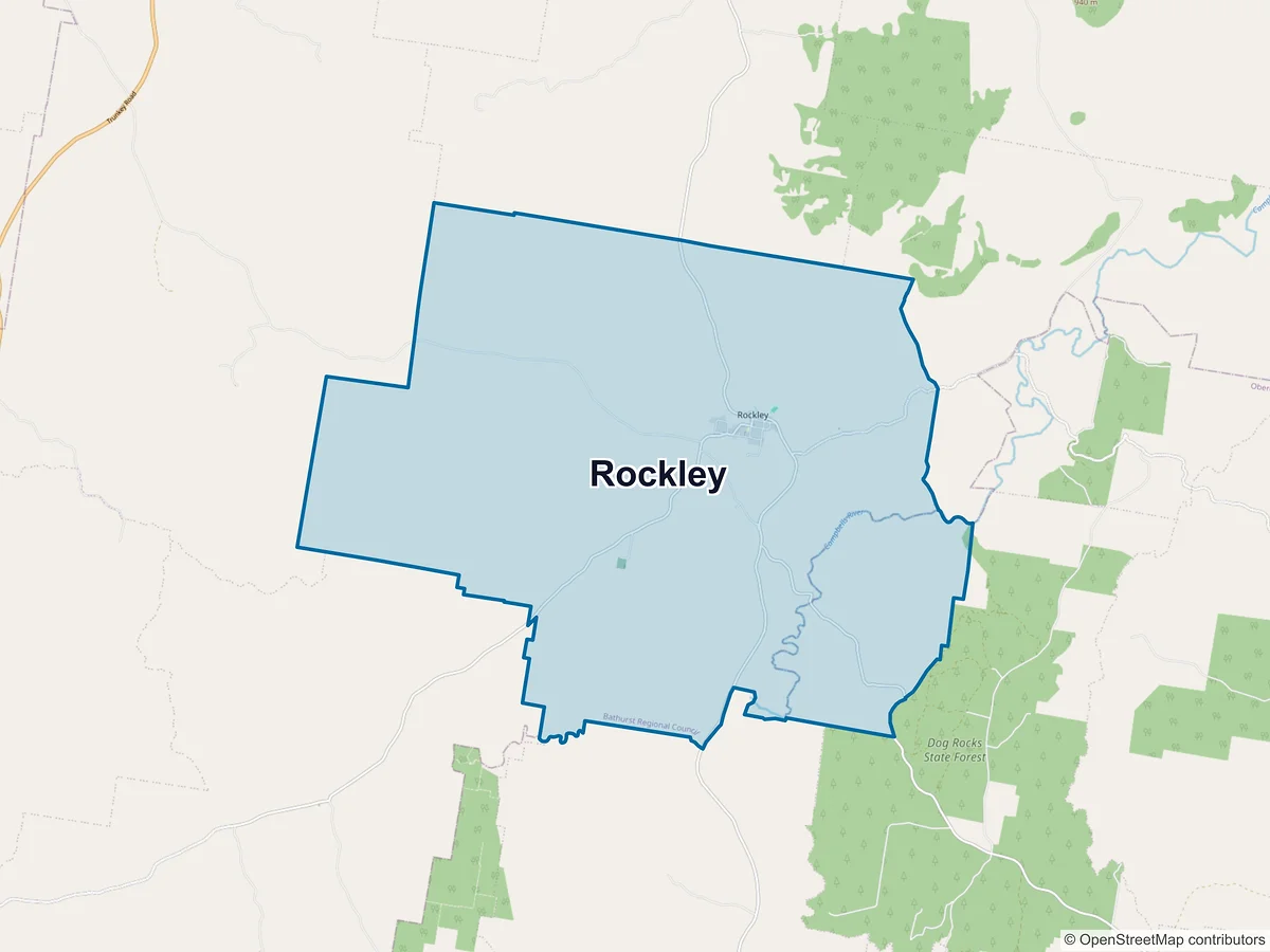 Map of Rockley, NSW, Australia