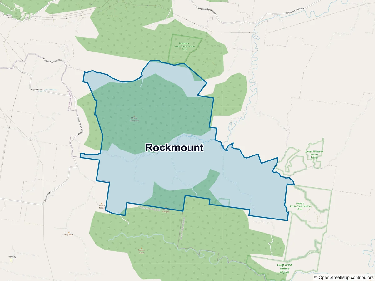 Map of Rockmount, QLD, Australia