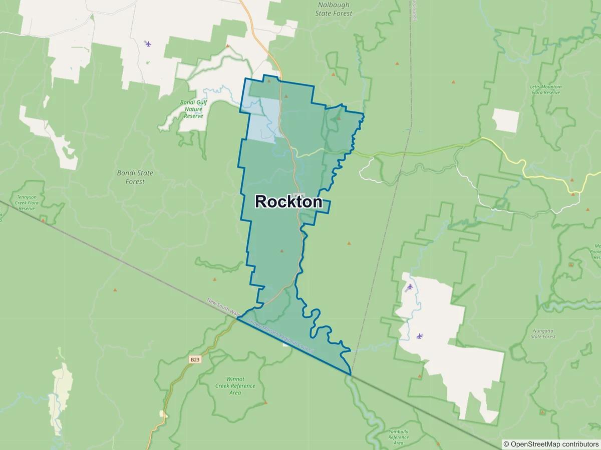 Map of Rockton, NSW, Australia