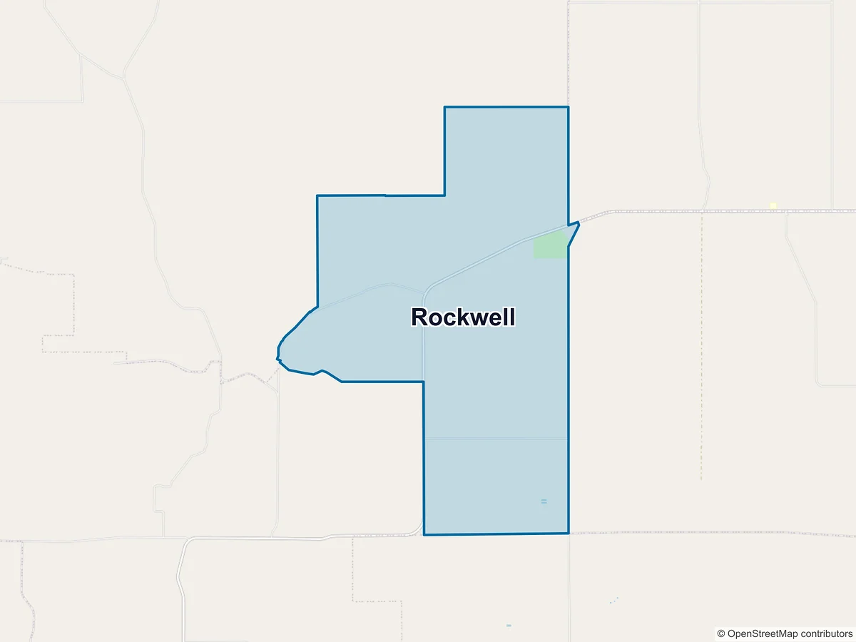Map of Rockwell, WA, Australia
