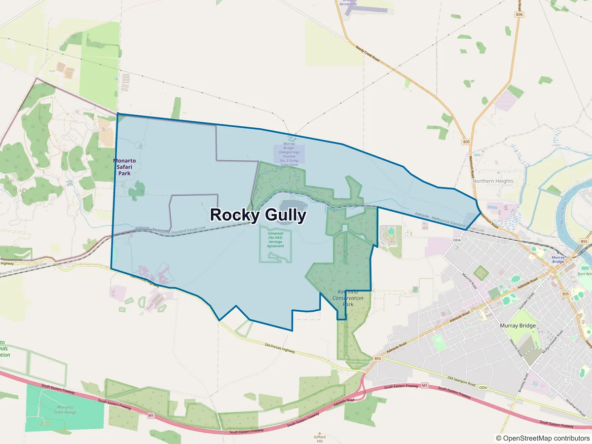 Map of Rocky Gully, SA, Australia