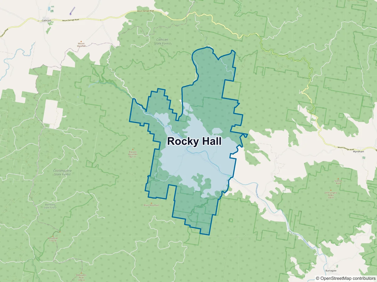 Map of Rocky Hall, NSW, Australia