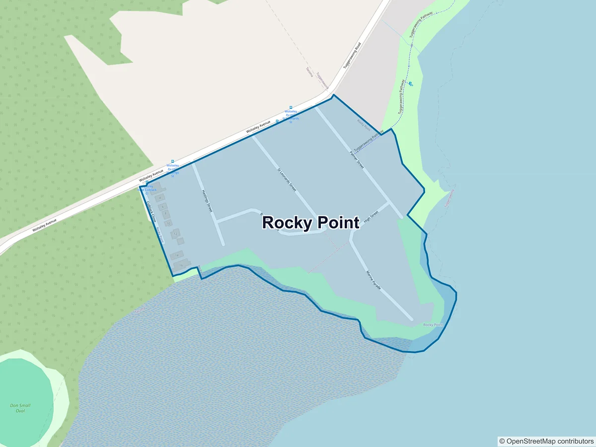 Map of Rocky Point, NSW, Australia