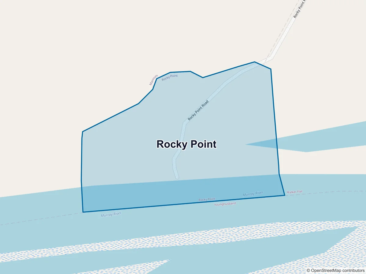 Map of Rocky Point, SA, Australia