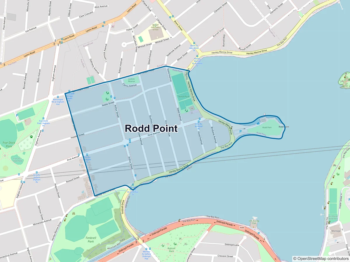 Map of Rodd Point, NSW, Australia