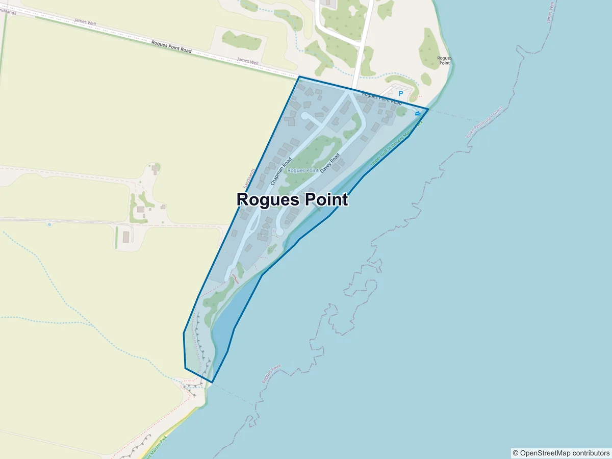 Map of Rogues Point, SA, Australia