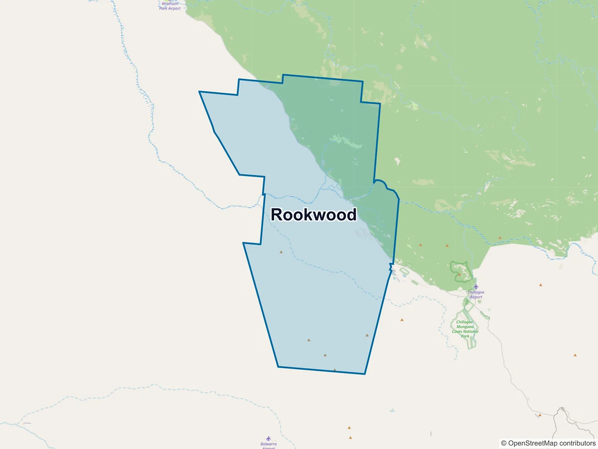 Map of Rookwood, QLD, Australia
