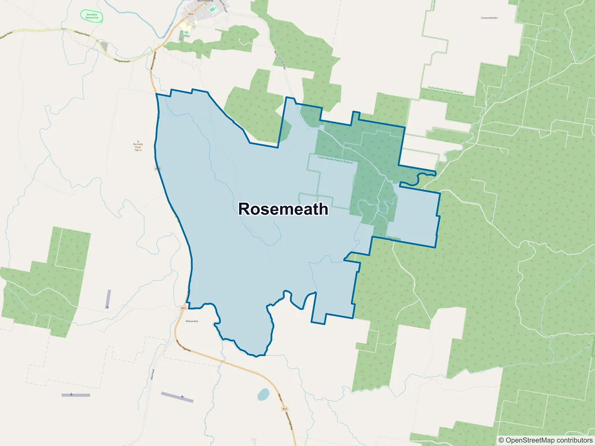 Map of Rosemeath, NSW, Australia