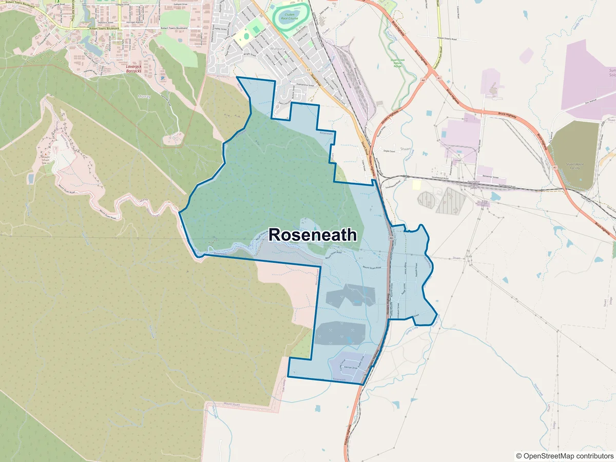 Map of Roseneath, QLD, Australia