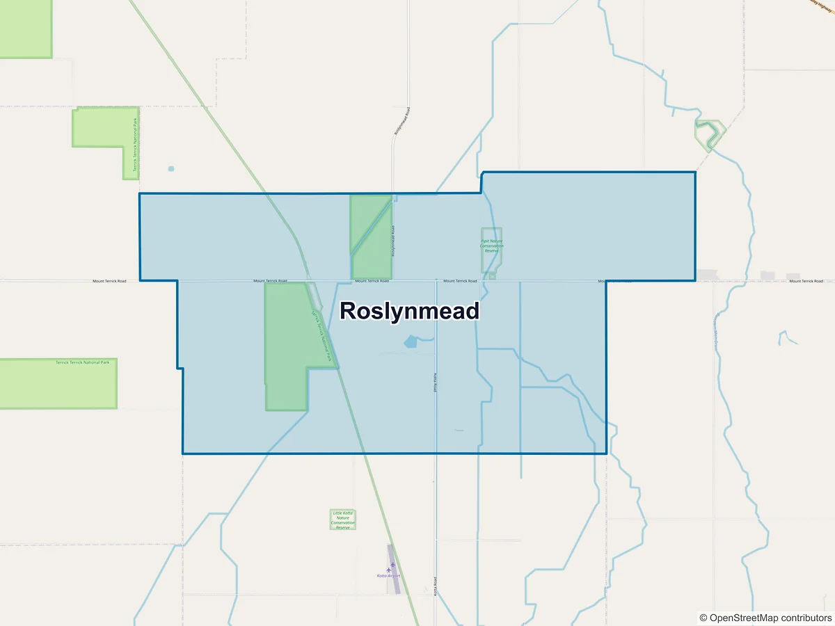 Map of Roslynmead, VIC, Australia