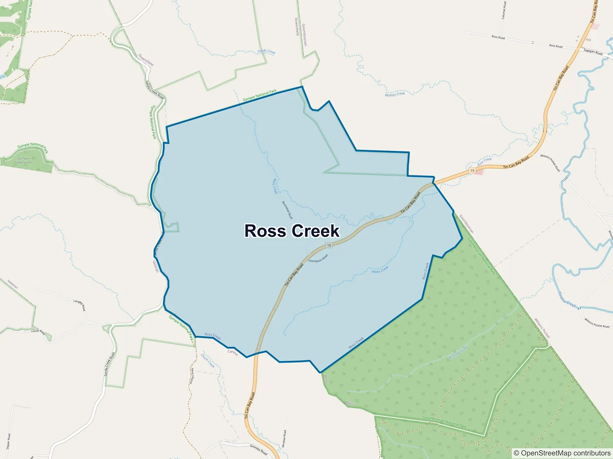 Map of Ross Creek, QLD, Australia