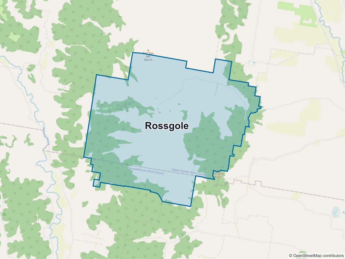 Map of Rossgole, NSW, Australia