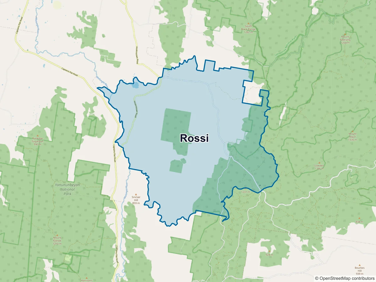 Map of Rossi, NSW, Australia