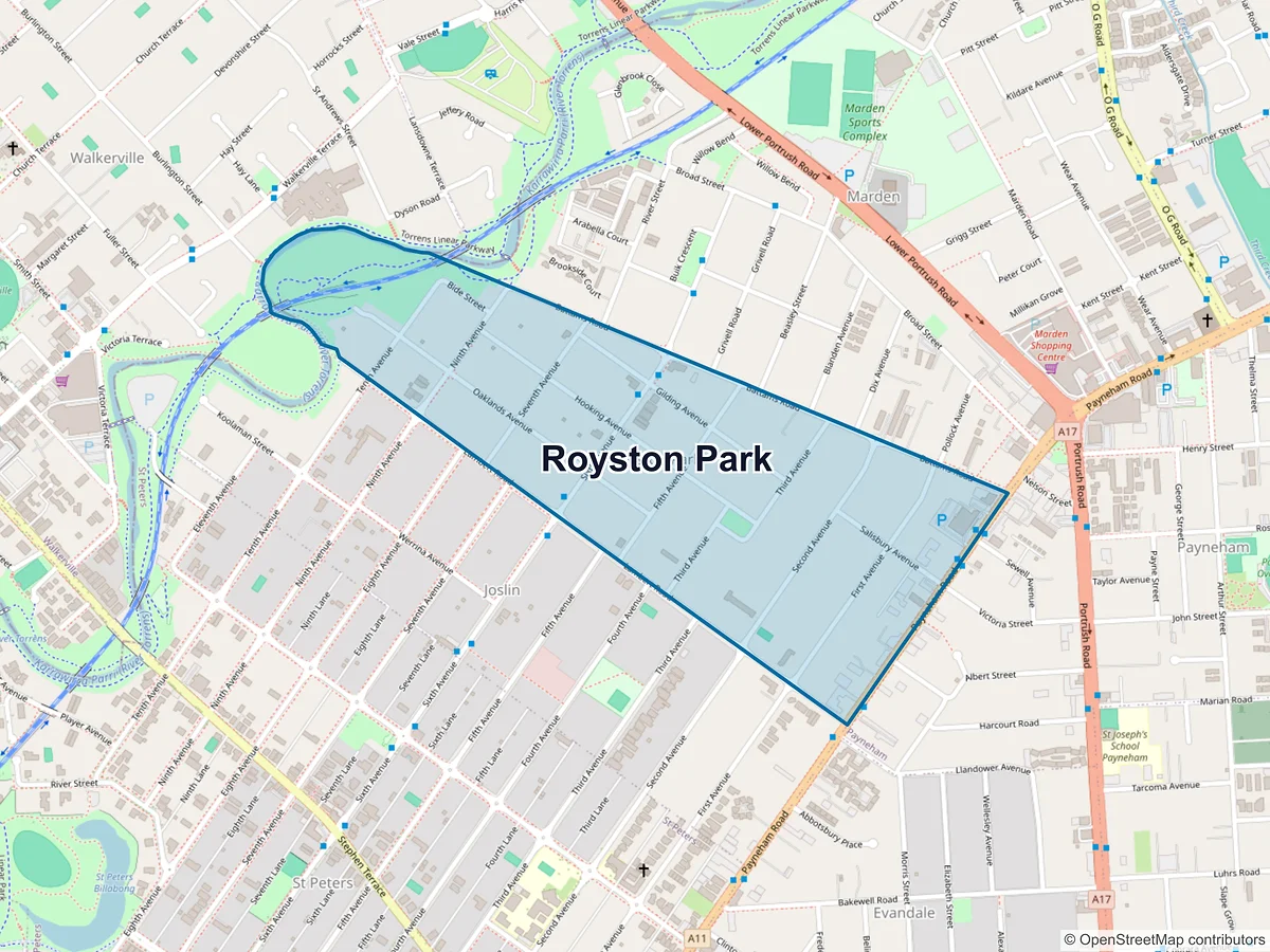 Map of Royston Park, SA, Australia