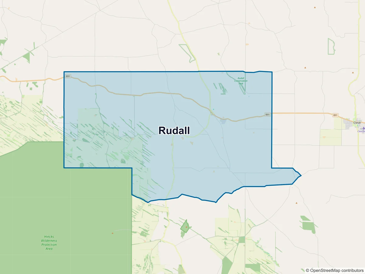 Map of Rudall, SA, Australia