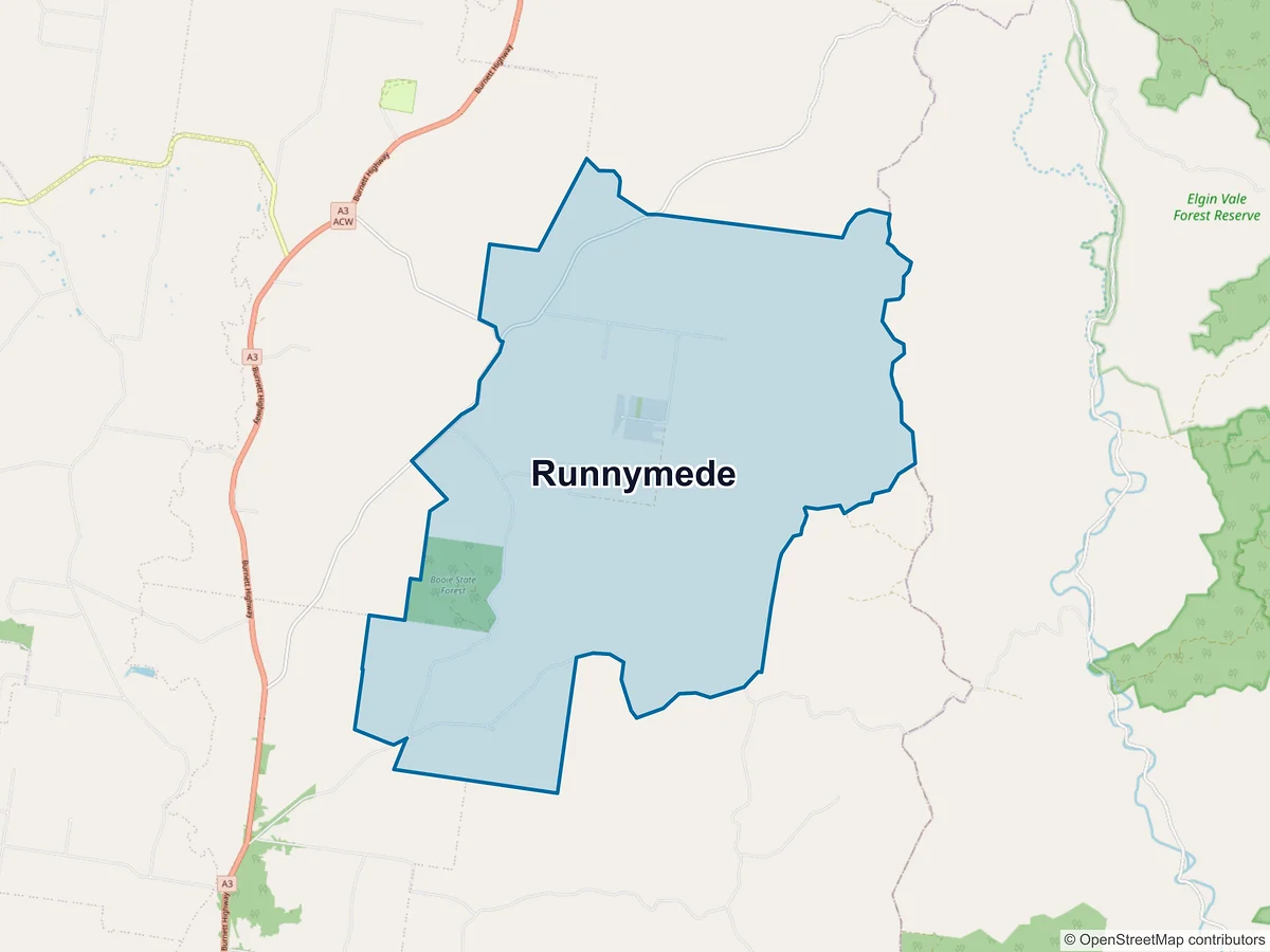Map of Runnymede, QLD, Australia