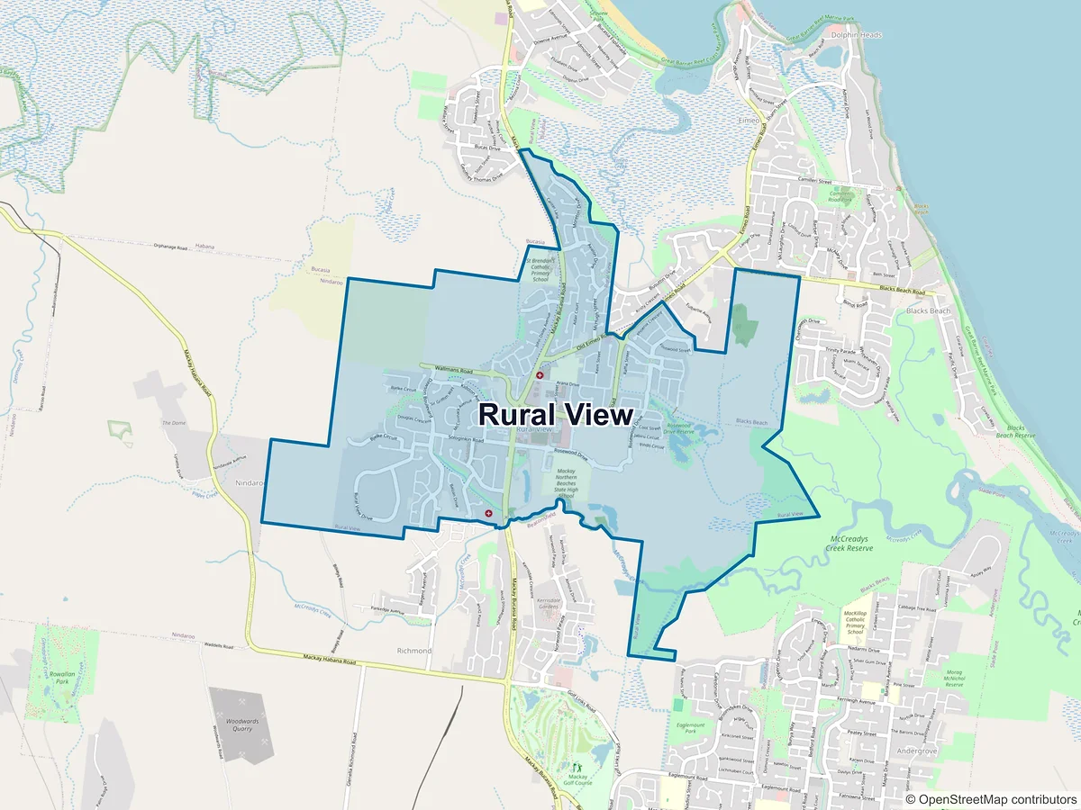 Map of Rural View, QLD, Australia