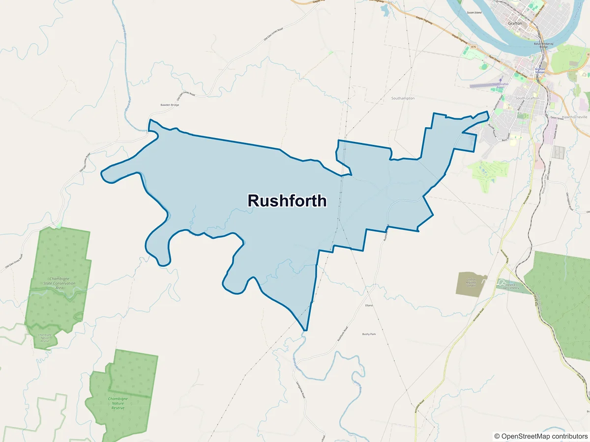 Map of Rushforth, NSW, Australia