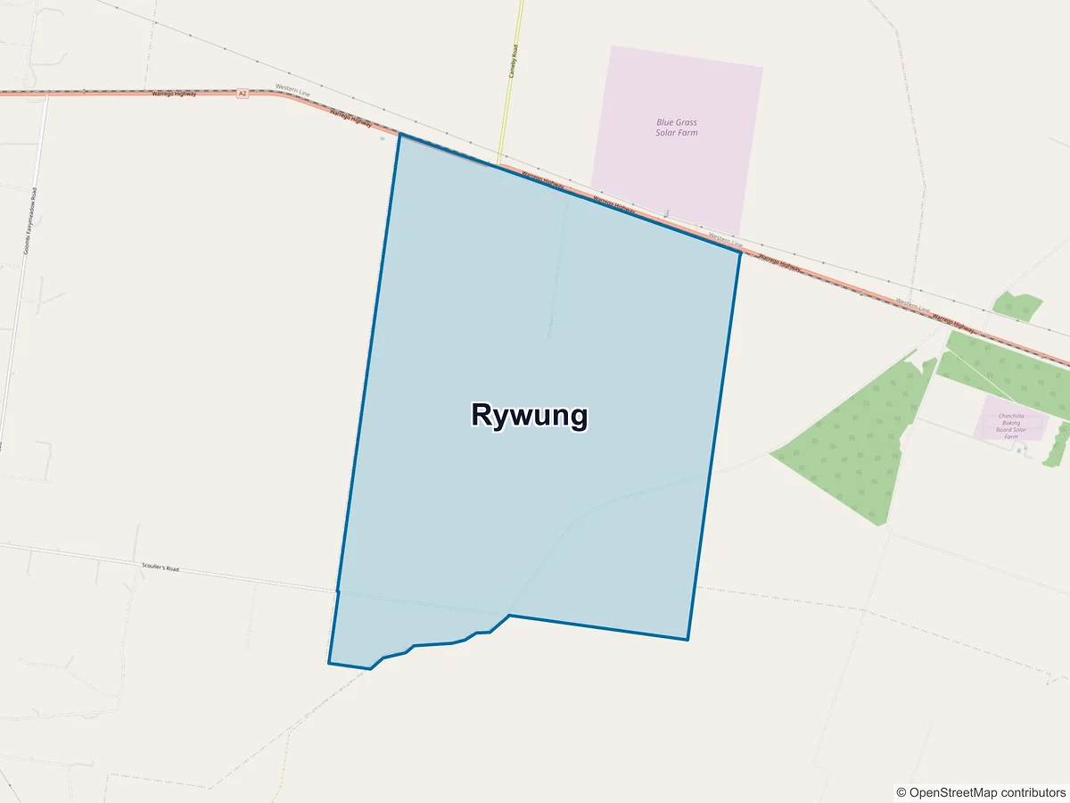 Map of Rywung, QLD, Australia