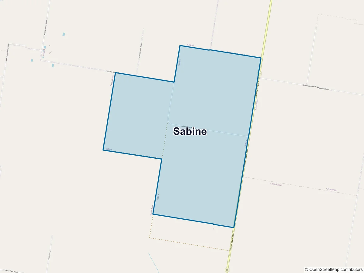 Map of Sabine, QLD, Australia