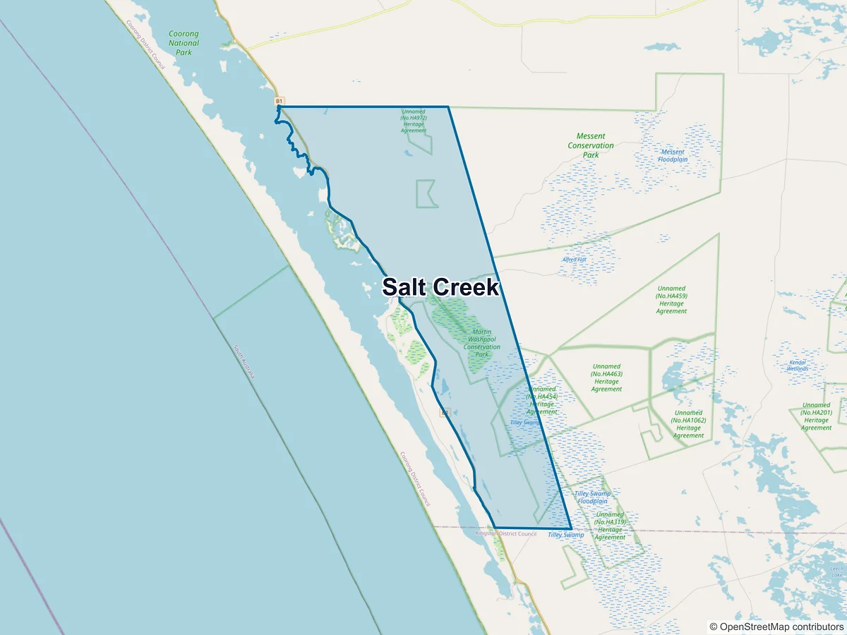 Map of Salt Creek, SA, Australia
