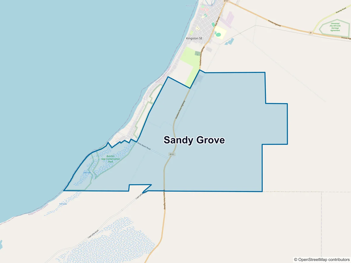 Map of Sandy Grove, SA, Australia