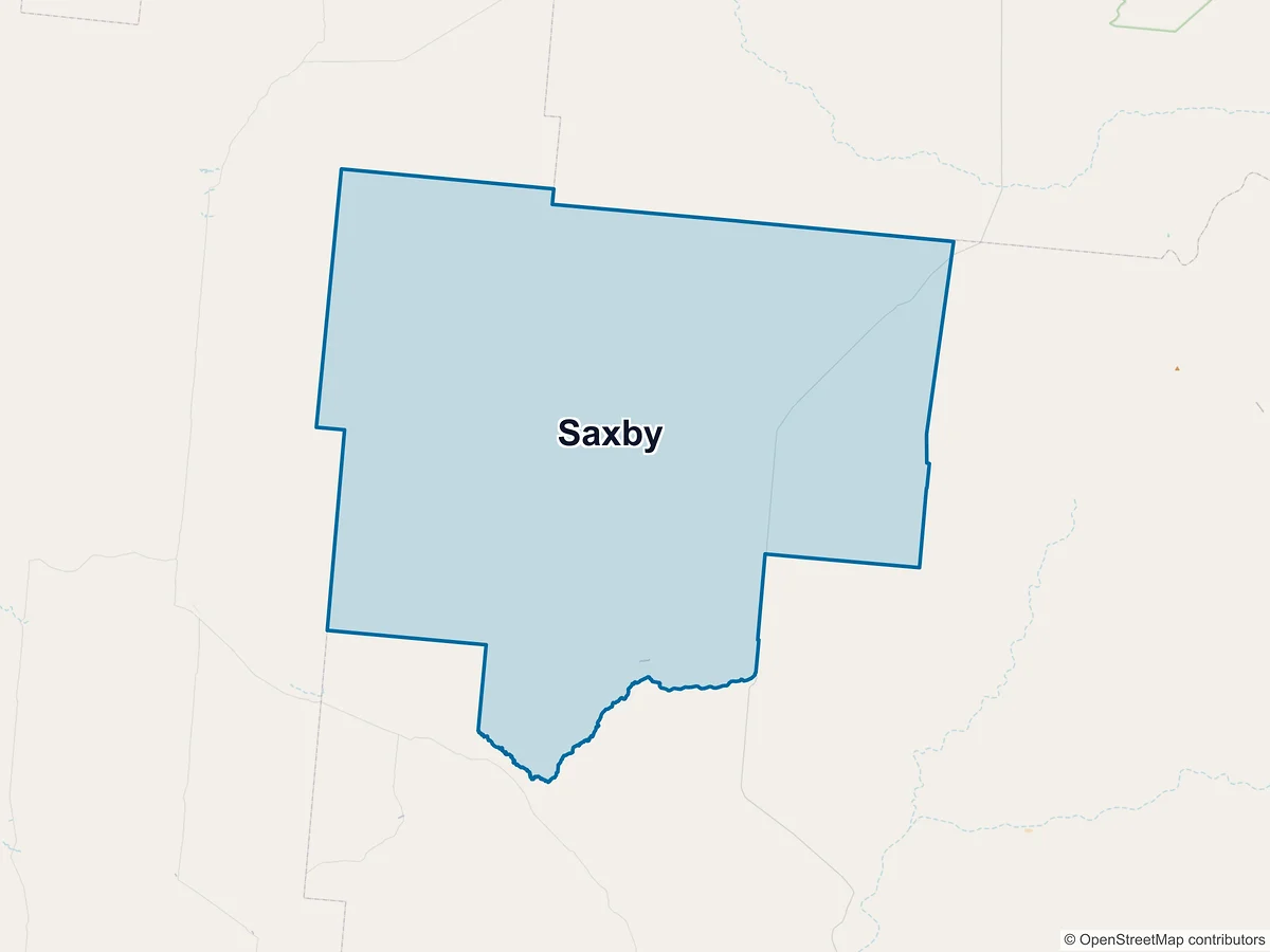 Map of Saxby, QLD, Australia