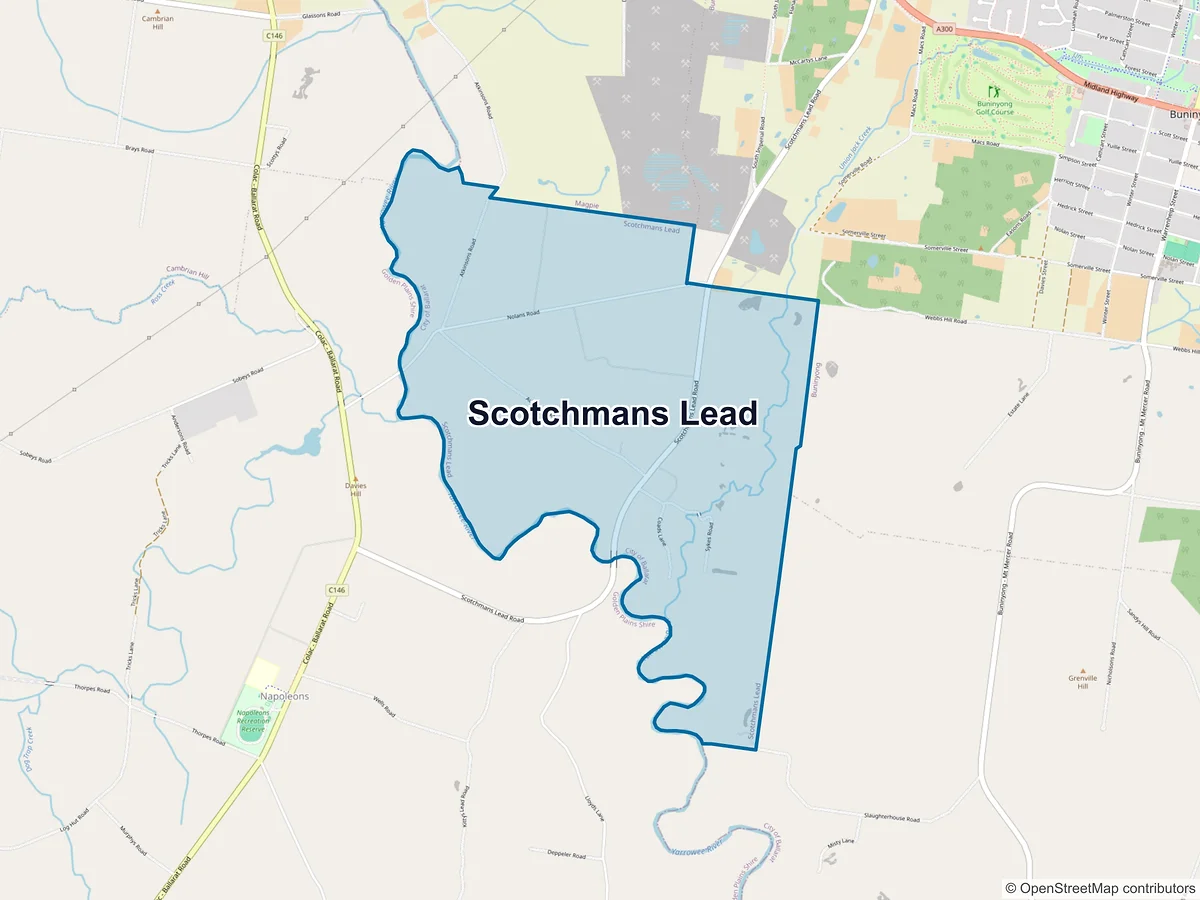 Map of Scotchmans Lead, VIC, Australia