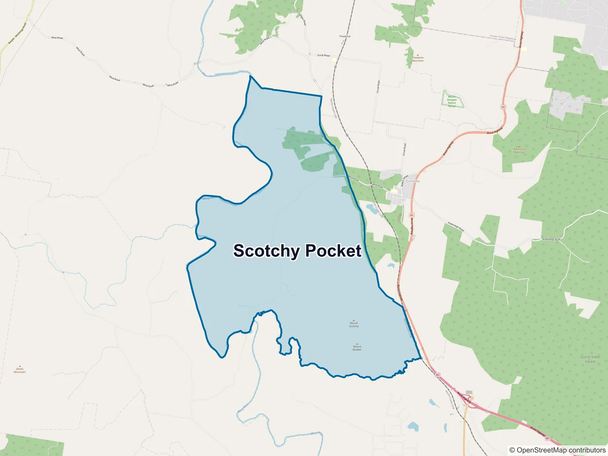 Map of Scotchy Pocket, QLD, Australia