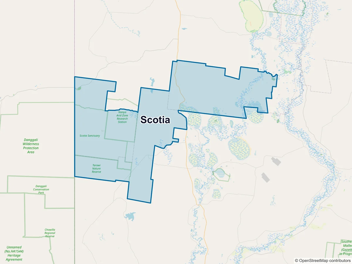 Map of Scotia, NSW, Australia