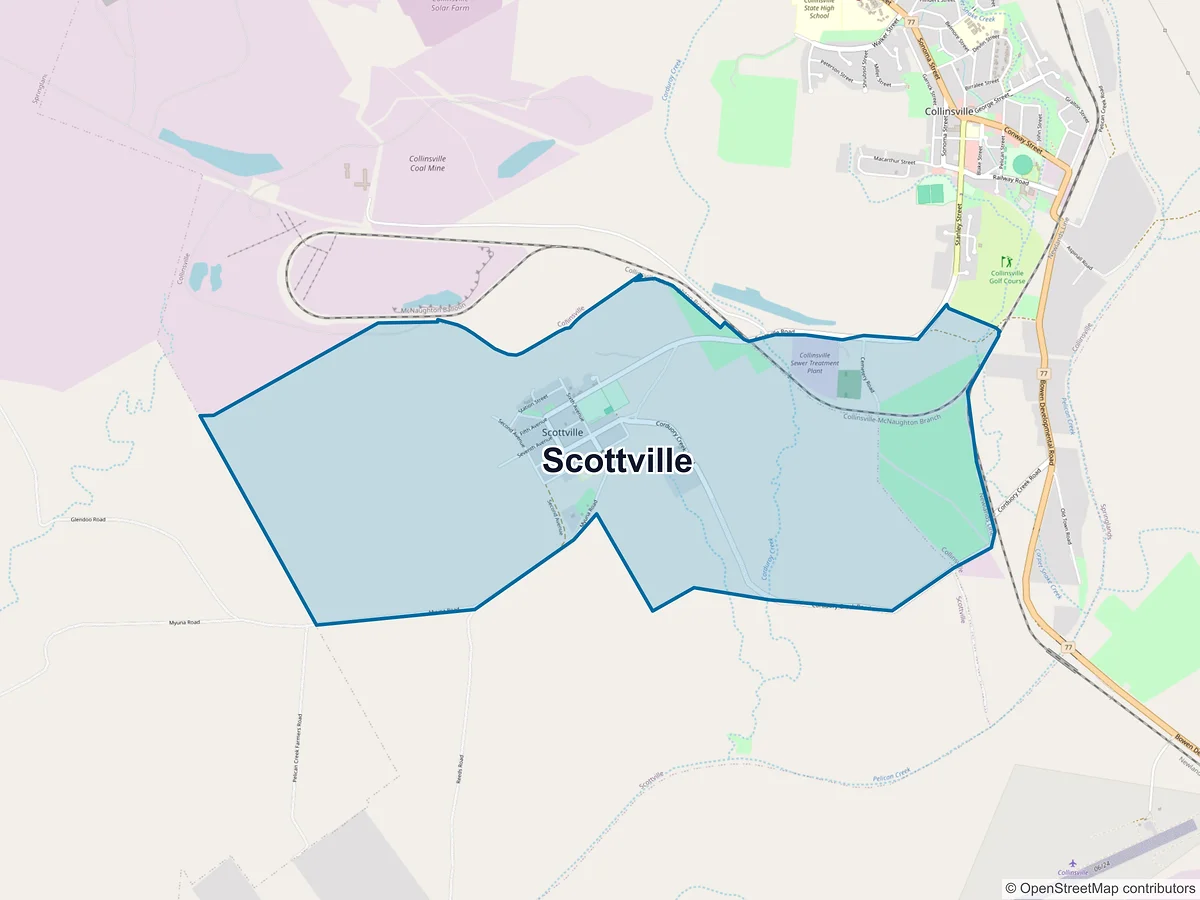 Map of Scottville, QLD, Australia