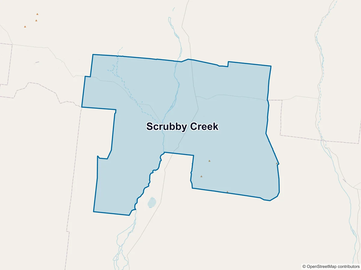 Map of Scrubby Creek, QLD, Australia