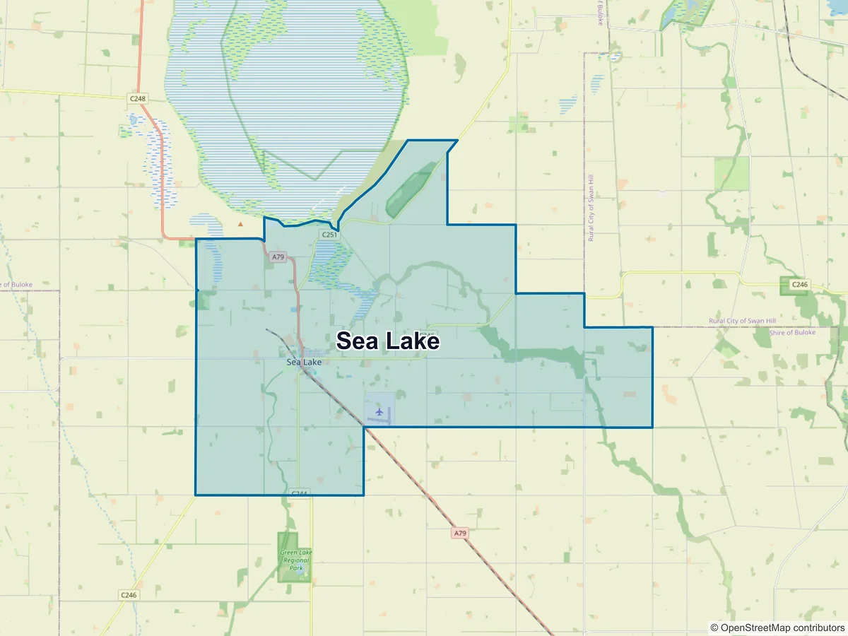 Map of Sea Lake, VIC, Australia