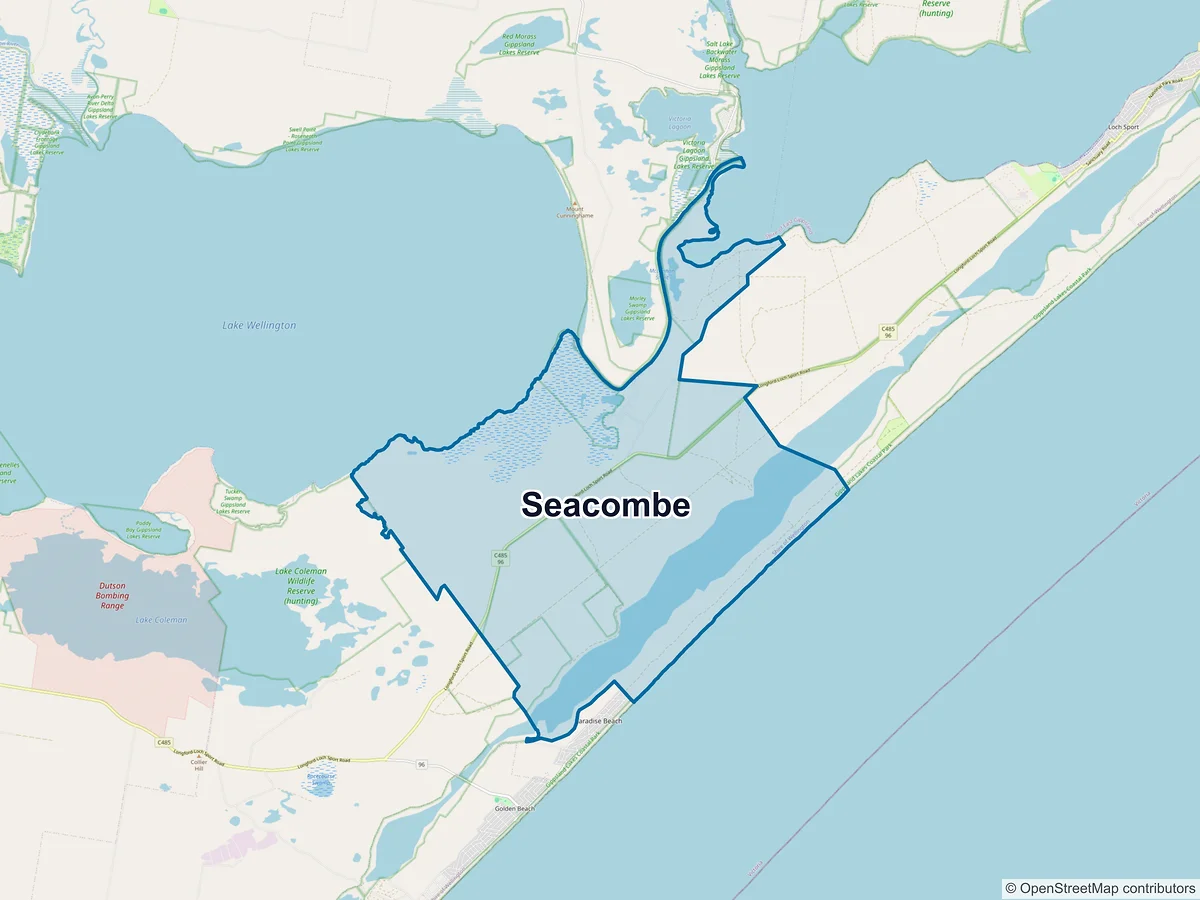 Map of Seacombe, VIC, Australia