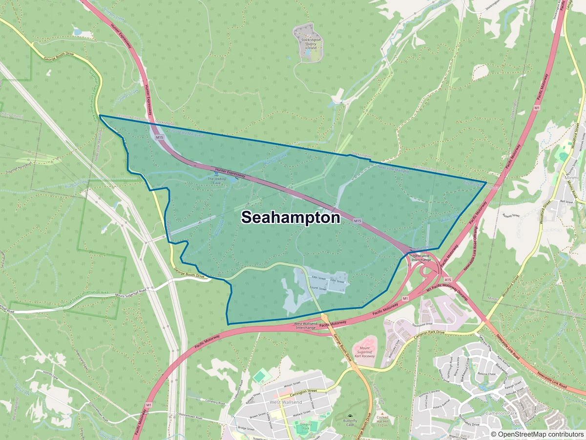 Map of Seahampton, NSW, Australia