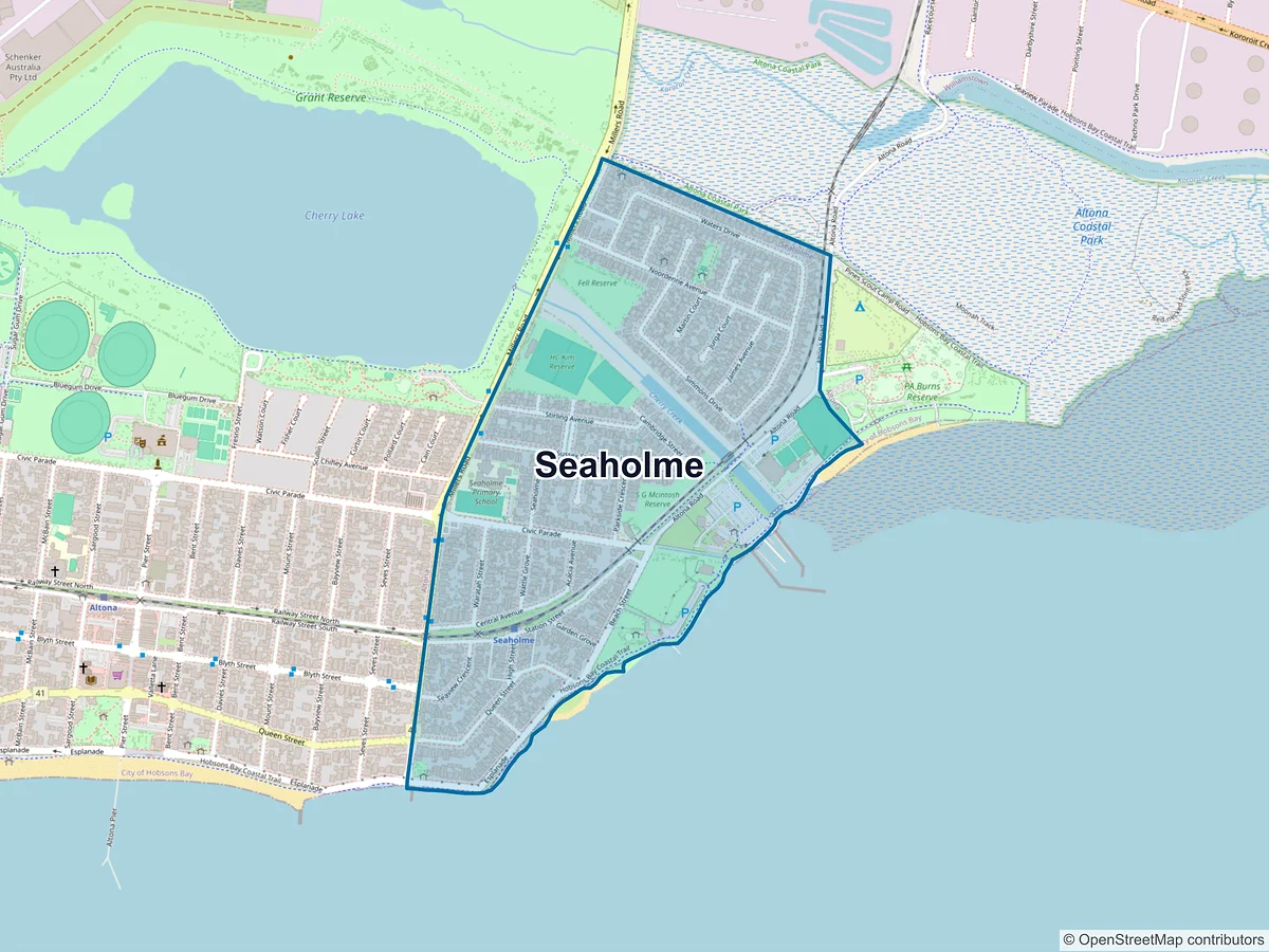 Map of Seaholme, VIC, Australia