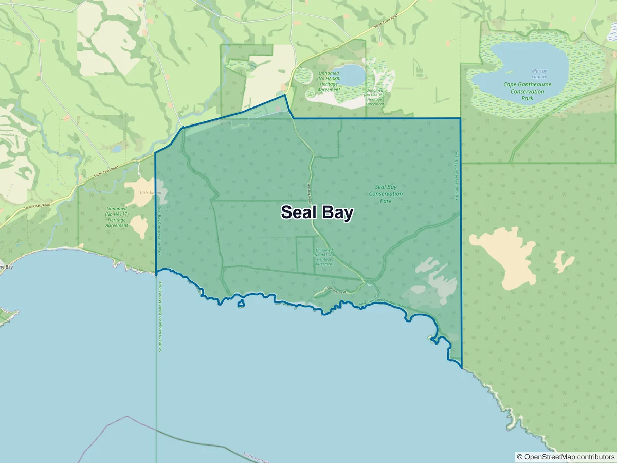 Map of Seal Bay, SA, Australia