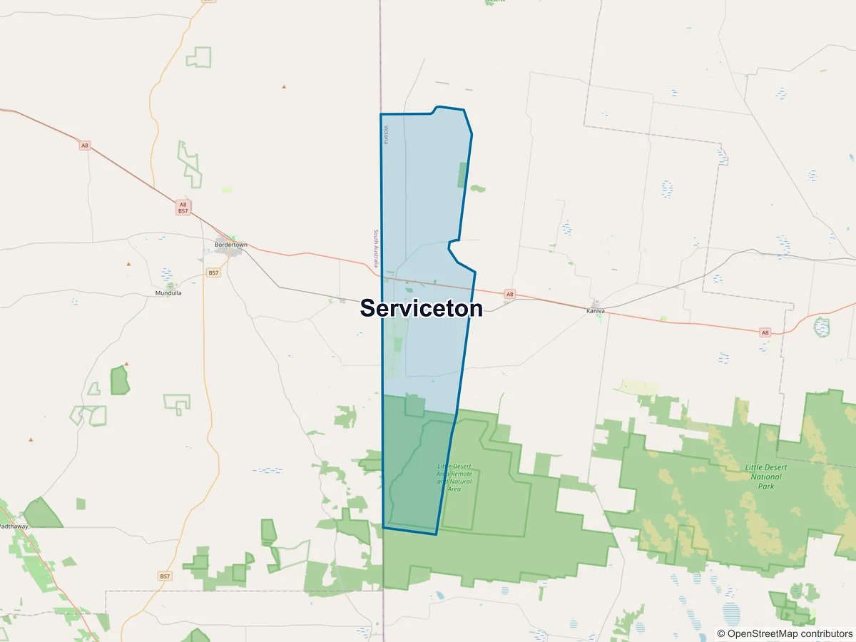 Map of Serviceton, VIC, Australia
