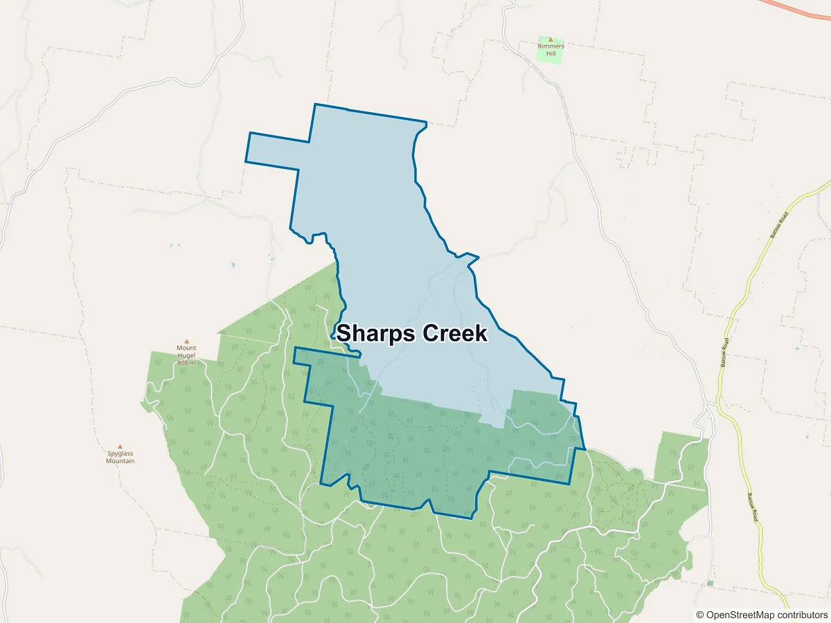 Map of Sharps Creek, NSW, Australia