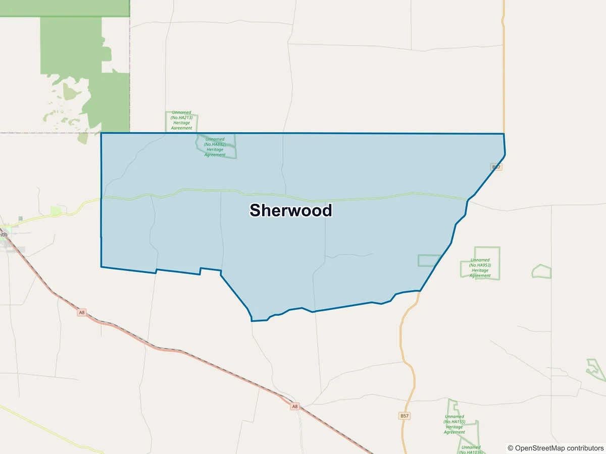 Map of Sherwood, SA, Australia