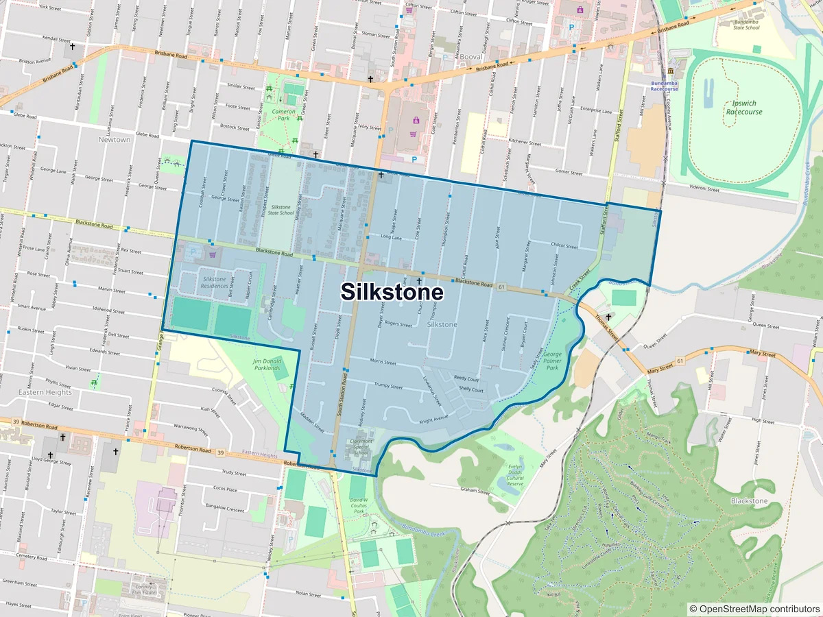 Map of Silkstone, QLD, Australia