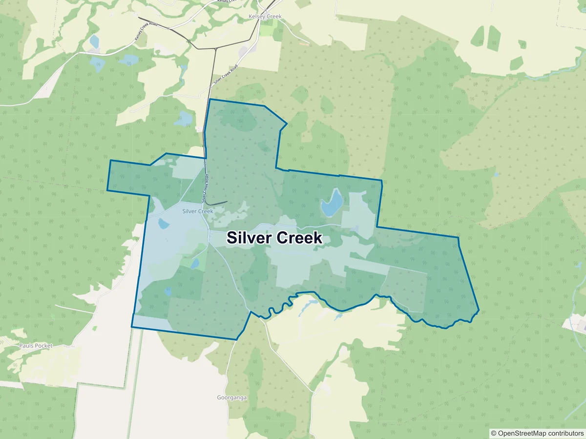 Map of Silver Creek, QLD, Australia