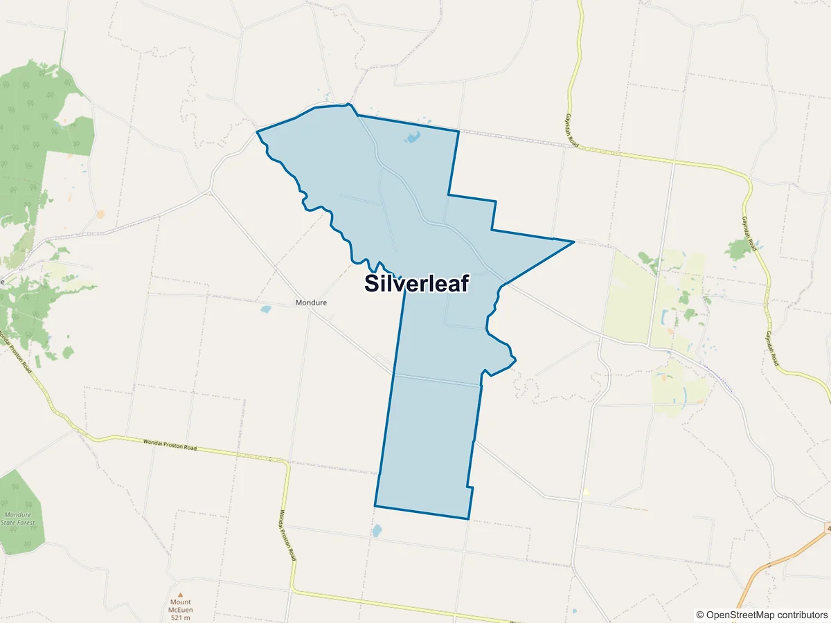 Map of Silverleaf, QLD, Australia