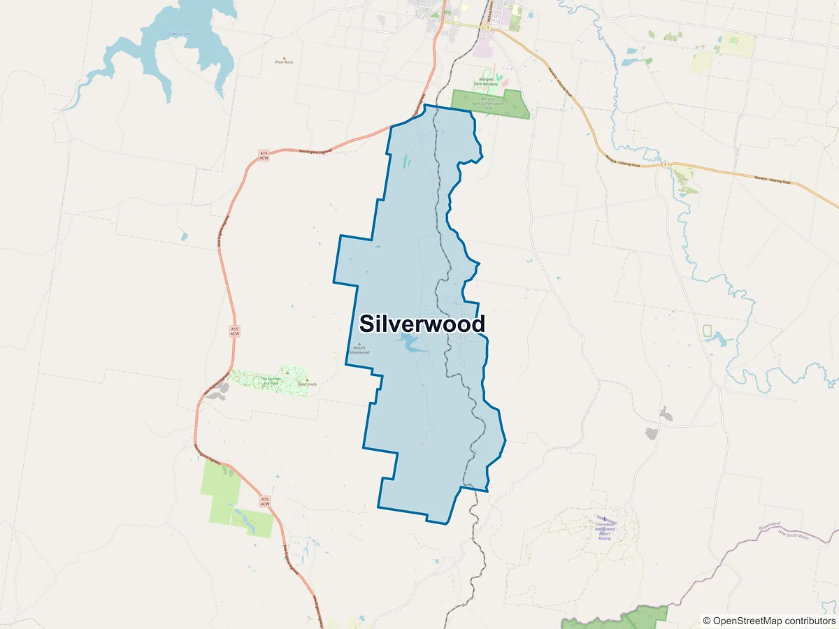 Map of Silverwood, QLD, Australia