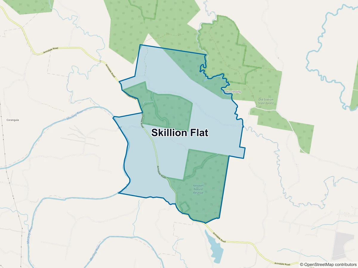Map of Skillion Flat, NSW, Australia