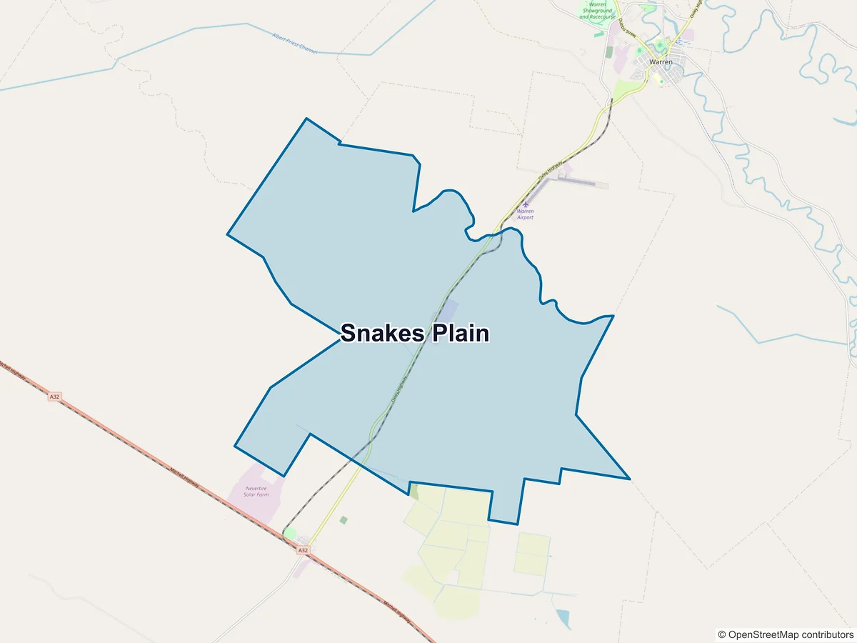 Map of Snakes Plain, NSW, Australia