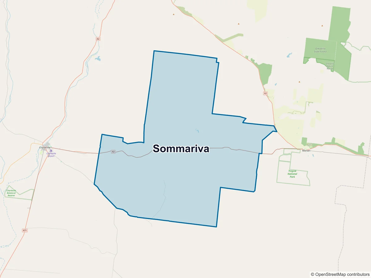 Map of Sommariva, QLD, Australia