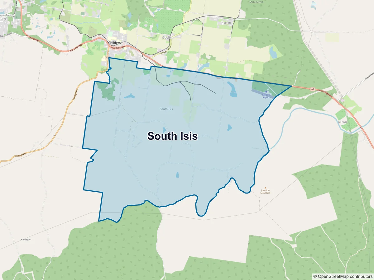 Map of South Isis, QLD, Australia