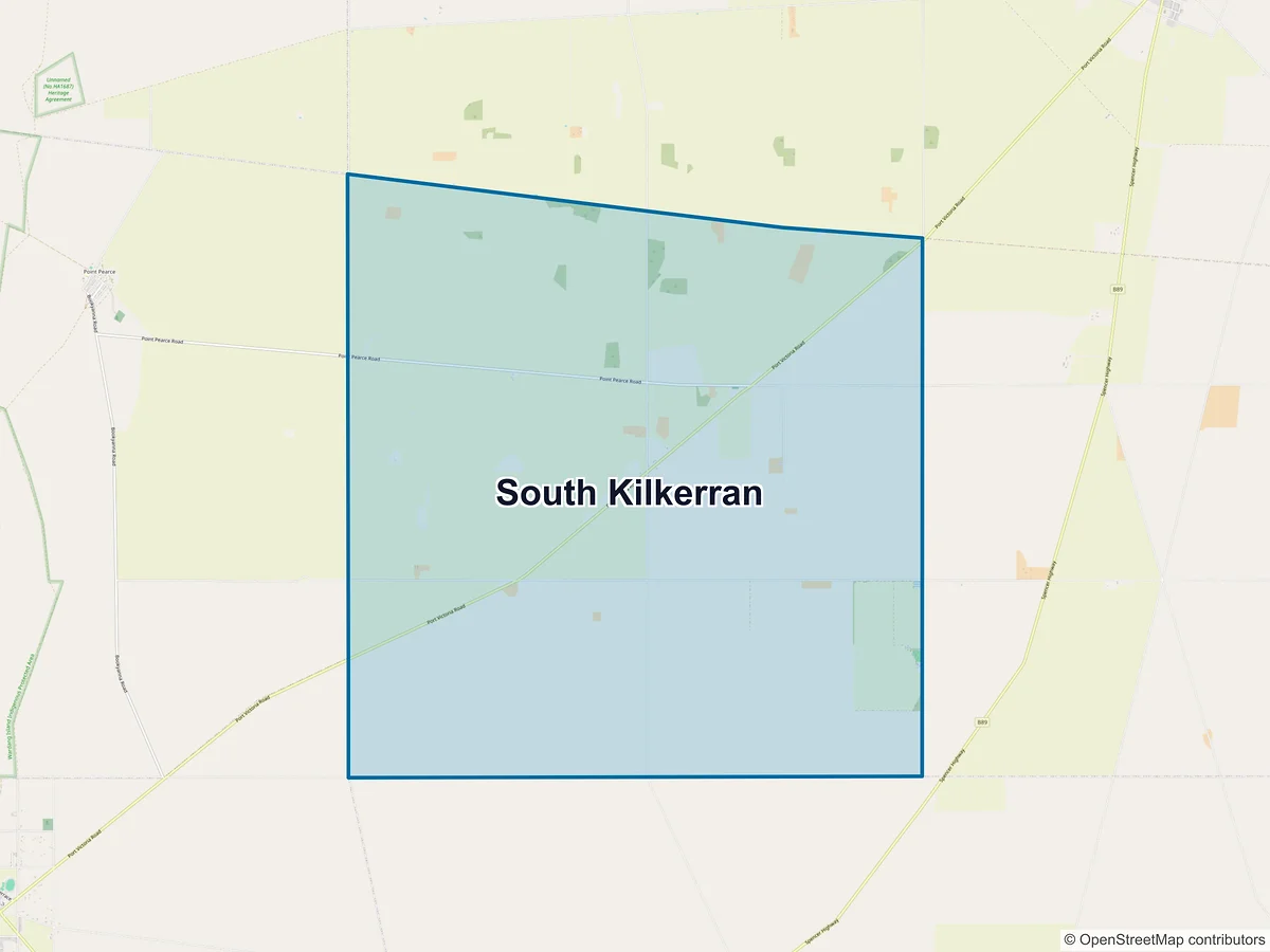 Map of South Kilkerran, SA, Australia
