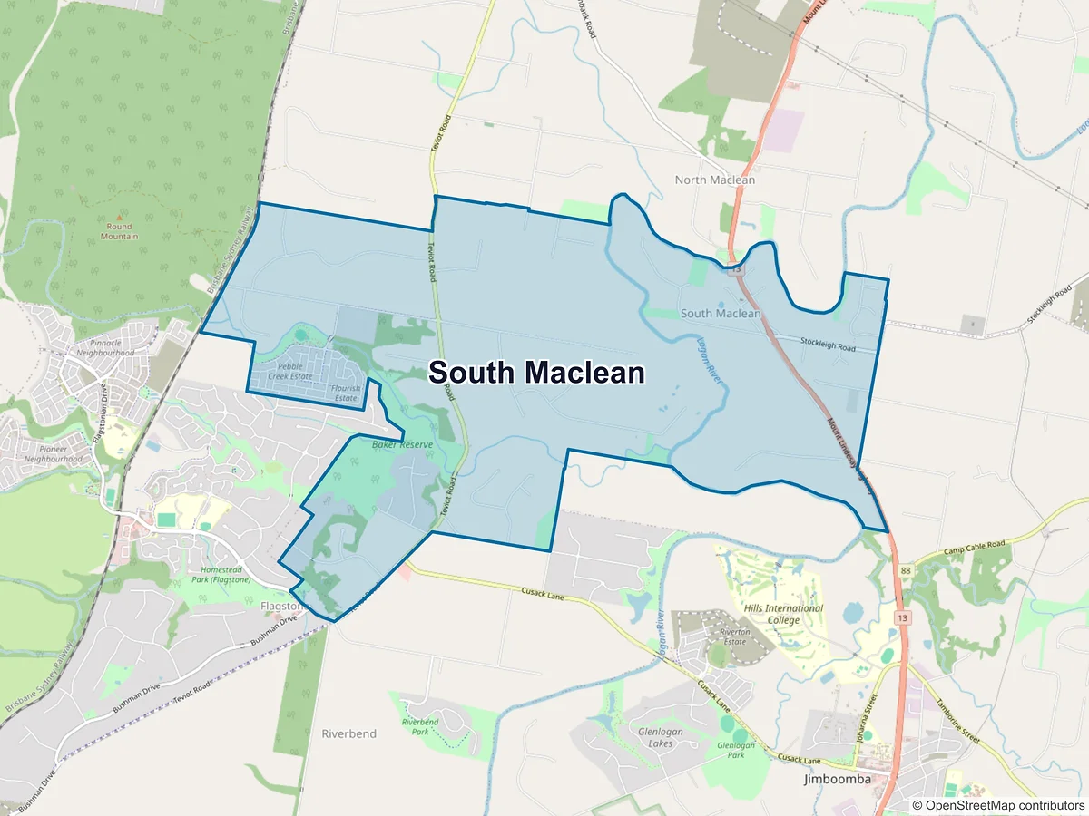 Map of South Maclean, QLD, Australia